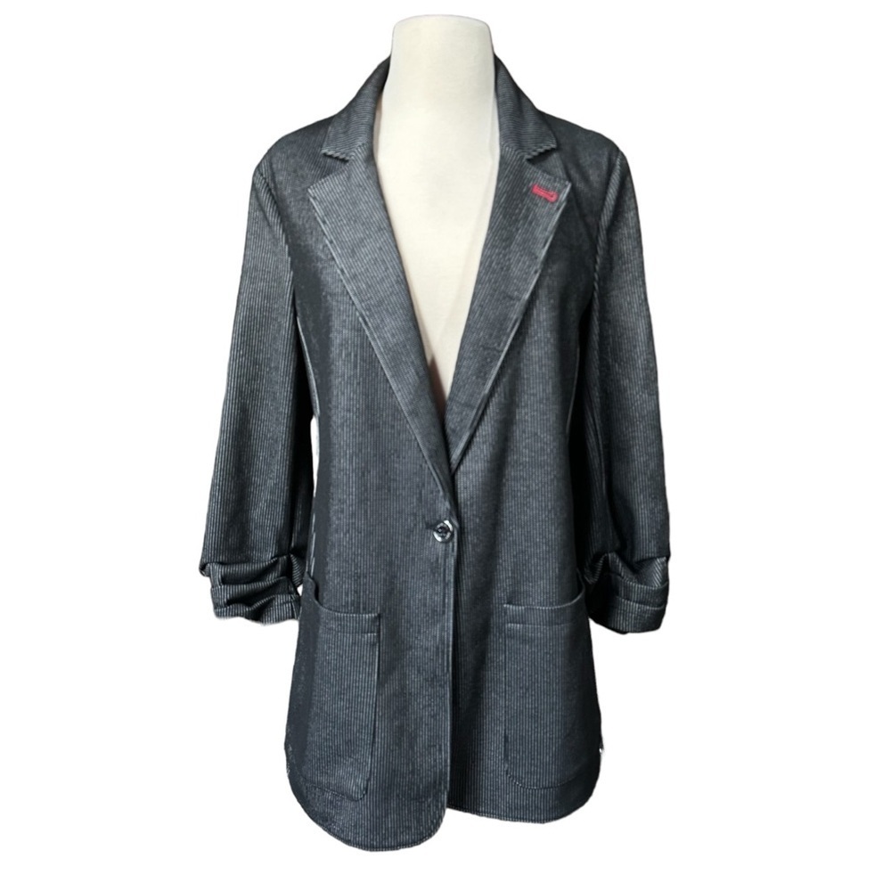 Tommy Hilfiger Striped Blazer Black - Picture 2 of 15